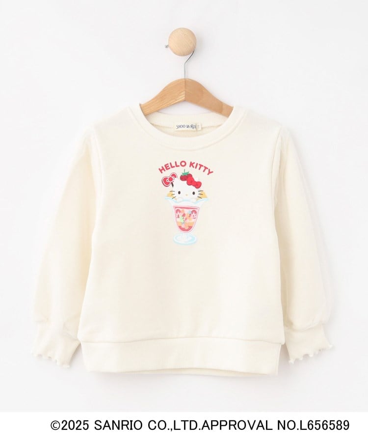 シューラルー /キッズ(SHOO・LA・RUE/Kids)の【サンリオキャラクターズ】袖チュールモチーフスウェット アイボリー(004)