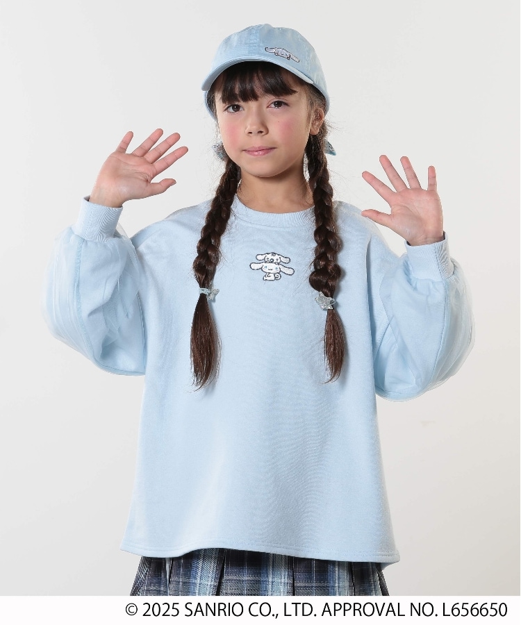 シューラルー /キッズ(SHOO・LA・RUE/Kids)の【サンリオキャラクターズ】袖チュール刺繍スウェット2