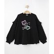 シューラルー /キッズ(SHOO・LA・RUE/Kids)の【130-150cm/洗える/姉妹リンク可】お袖フリルがアクセント アソートプリントスウェット2