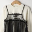 シューラルー /キッズ(SHOO・LA・RUE/Kids)の【100-150cm/洗える/2点セット】大人顔負け ロゴロンT＋チュールキャミ3