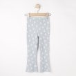 シューラルー /キッズ(SHOO・LA・RUE/Kids)の【100-120cm】フラワープリントフレアリブレギンス サックスブルー(190)