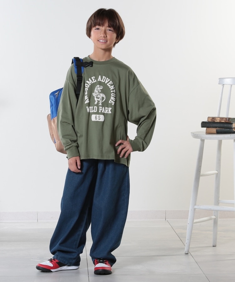 シューラルー /キッズ(SHOO・LA・RUE/Kids)の【100-150cm/洗える/兄弟リンク可】BOYSプリントアソートロンT12