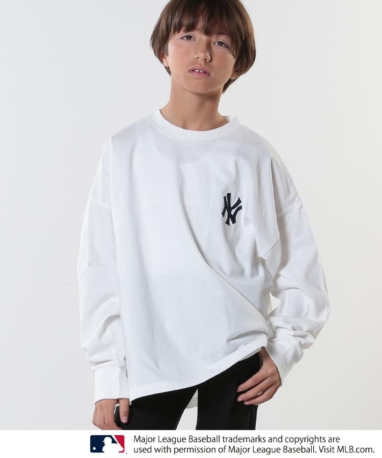 シューラルー /キッズ(SHOO・LA・RUE/Kids)の【MLB】オーバーサイズロンT オフホワイト(003)