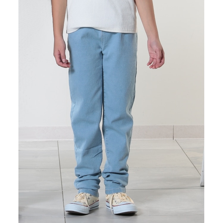 シューラルー /キッズ(SHOO・LA・RUE/Kids)の【100-150cm/洗える/男女兼用】ストレッチ デニムスキニーパンツ フルレングスパンツ