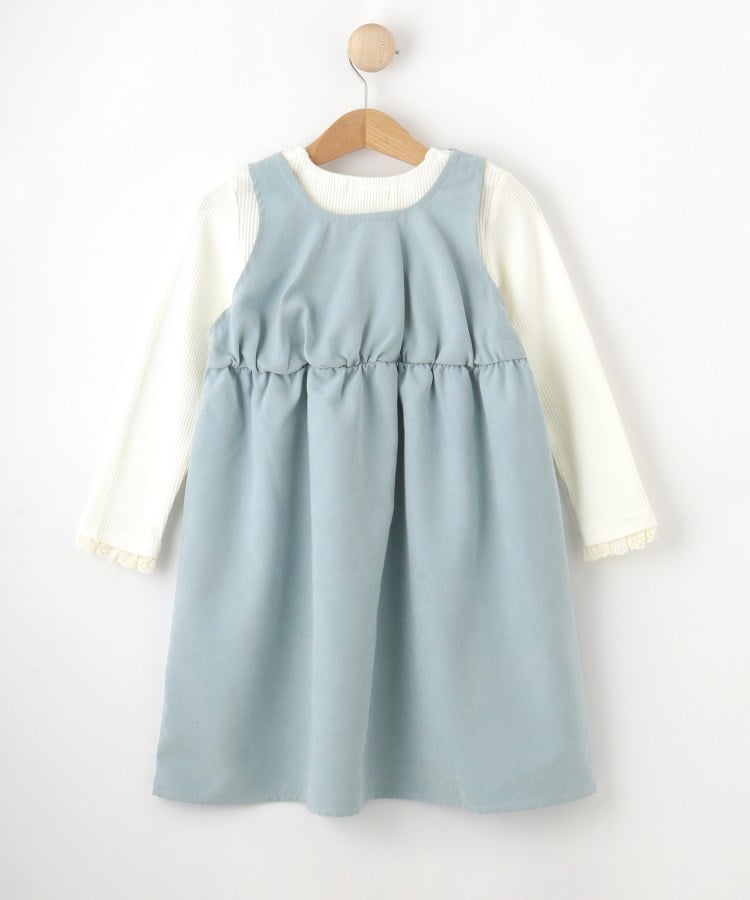 シューラルー /キッズ(SHOO・LA・RUE/Kids)の【洗える/100-120cm】着るだけでコーデが決まる スカラップ花刺繍ワンピース2