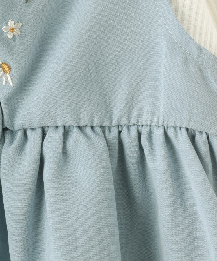 シューラルー /キッズ(SHOO・LA・RUE/Kids)の【洗える/100-120cm】着るだけでコーデが決まる スカラップ花刺繍ワンピース4