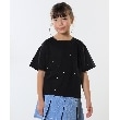 シューラルー /キッズ(SHOO・LA・RUE/Kids)の【100-150cm】キラキラワイドTシャツ ブラック(019)