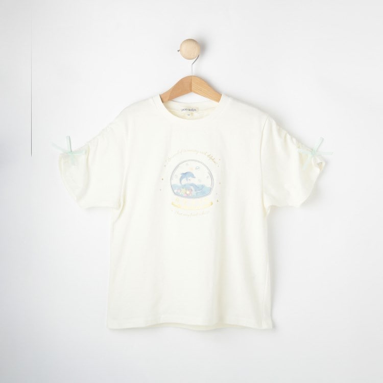 シューラルー /キッズ(SHOO・LA・RUE/Kids)の【100-150cm】スノードームオーガンジーTシャツ Ｔシャツ