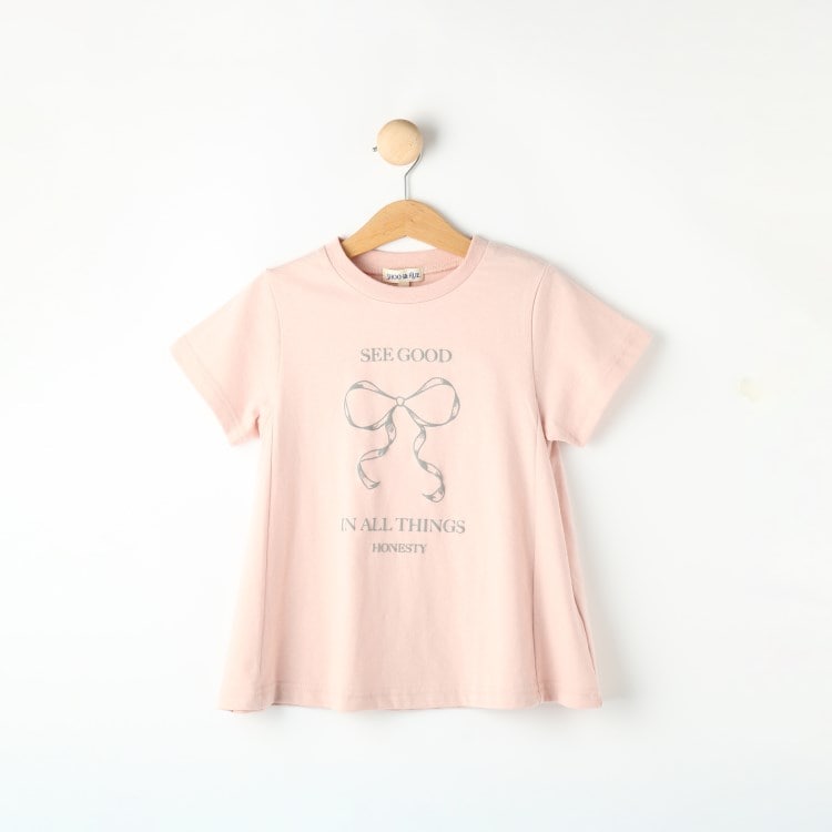 シューラルー /キッズ(SHOO・LA・RUE/Kids)の【100-120cm】プリントフレアTシャツ Ｔシャツ