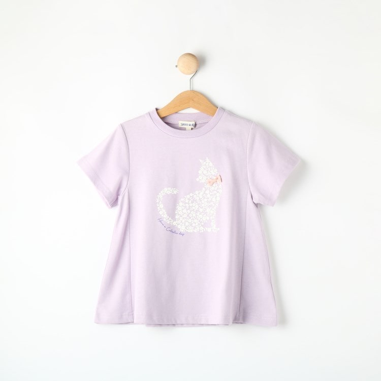 シューラルー /キッズ(SHOO・LA・RUE/Kids)の【100-120cm】プリントフレアTシャツ Ｔシャツ