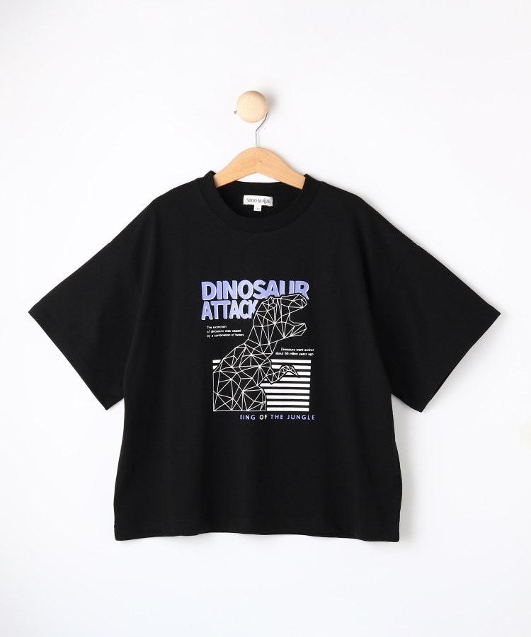 シューラルー /キッズ(SHOO・LA・RUE/Kids)の【130-150cm】BOYプリントTシャツ ブラック(019)