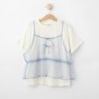 シューラルー /キッズ(SHOO・LA・RUE/Kids)の【130-150cm】チュールキャミドッキングTシャツ ブルー(091)