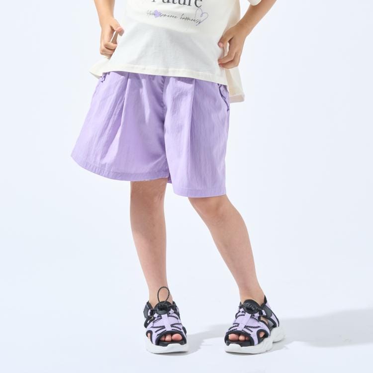 シューラルー /キッズ(SHOO・LA・RUE/Kids)の【100-150cm/接触冷感/水陸両用】ポケットフリルキュロット ショートパンツ
