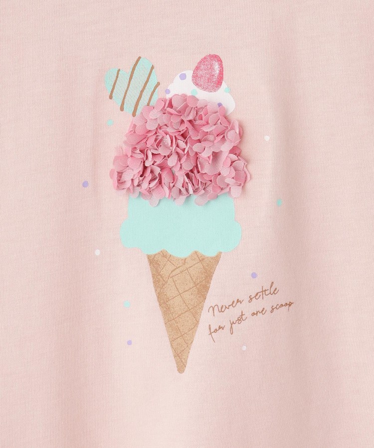 シューラルー /キッズ(SHOO・LA・RUE/Kids)の【100-150cm/ひんやり】花びらモチーフTシャツ7