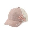 シューラルー /キッズ(SHOO・LA・RUE/Kids)のレースアップメッシュキャップ ライトピンク(070)