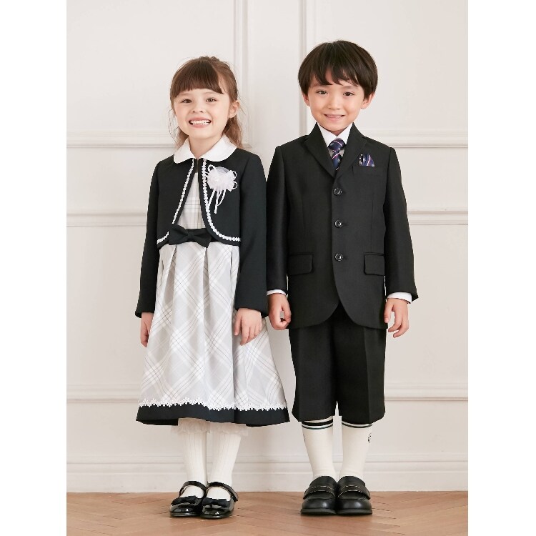 セレモニー 入卒 3点セット ボレロ付きチェックワンピース ミドルワンピース Shoo La Rue Kids シューラルー ワールド オンラインストア World Online Store