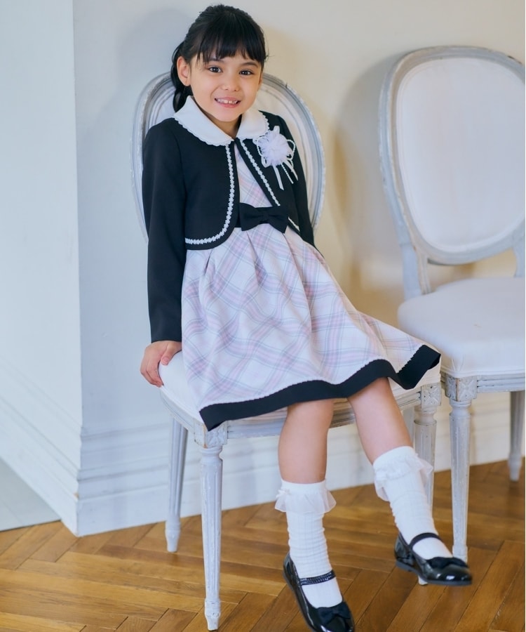 シューラルー /キッズ(SHOO・LA・RUE/Kids)の【セレモニー】格子チェックワンピースセット21