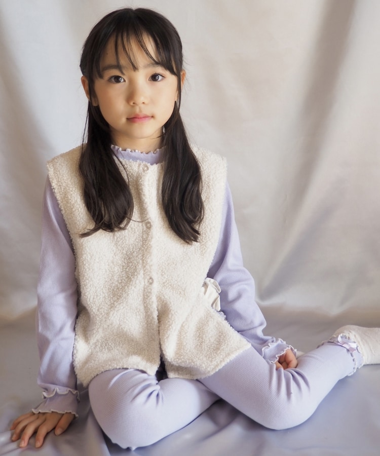 シューラルー /キッズ(SHOO・LA・RUE/Kids)の【110-140cm】リブメロウ10分丈レギンス8