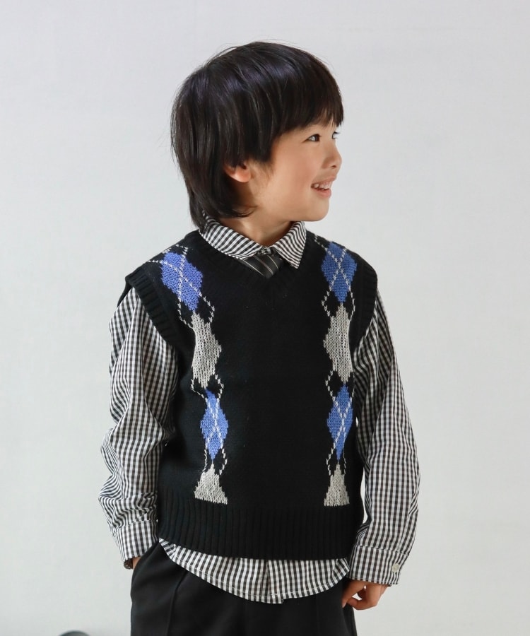 110-140cm/プチセレ】ネクタイ付きシャツ(シャツ・ブラウス 110-140cm/プチセレ】ネクタイ付きシャツ(シャツ・ブラウス