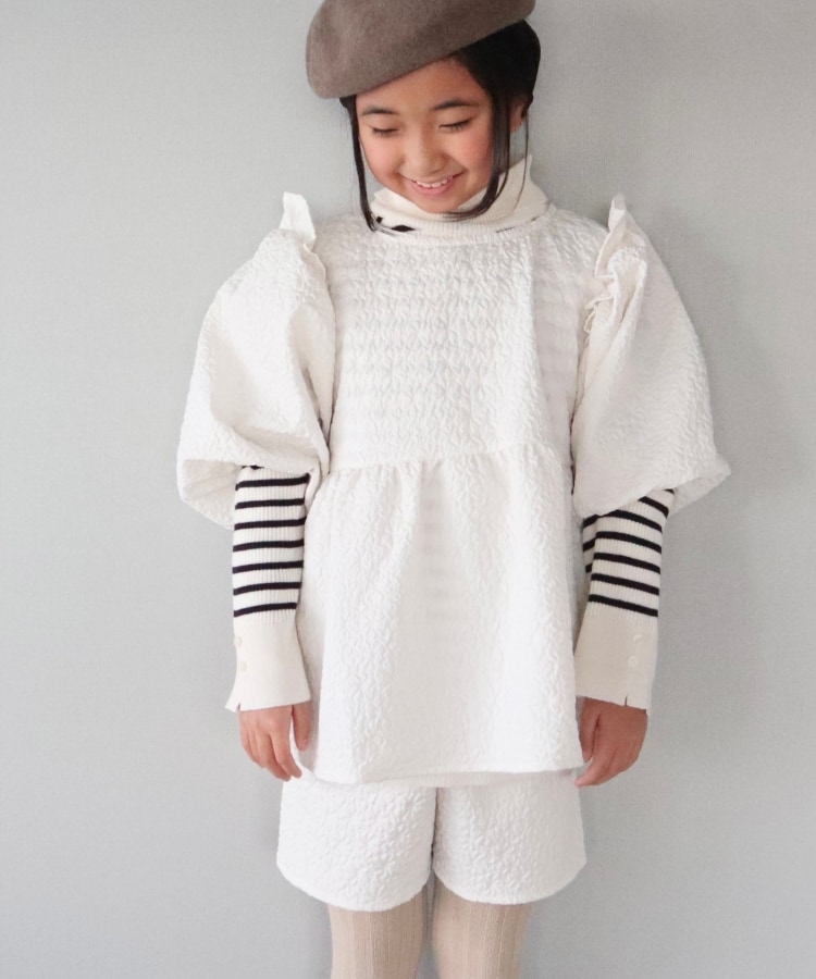 110-140cm/プチセレ】エンボスショートパンツ(ショートパンツ 110-140cm/プチセレ】エンボスショートパンツ(ショートパンツ