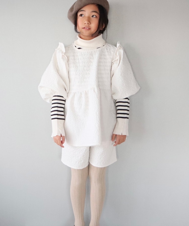 110-140cm/プチセレ】エンボスショートパンツ(ショートパンツ 110-140cm/プチセレ】エンボスショートパンツ(ショートパンツ