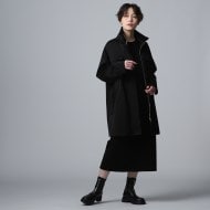 日本製/2WAY】サテンモッズコート(フーデットコート) | INDIVI V.A.I