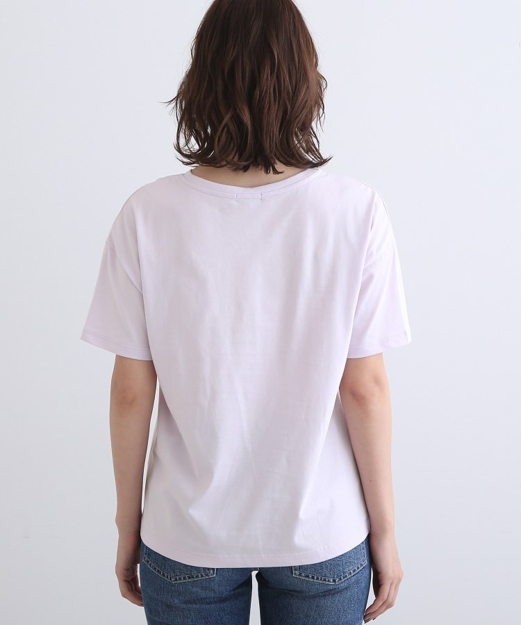 インディヴィ(INDIVI)の【洗える】メッセージロゴ リラックスTシャツ4