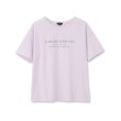 インディヴィ(INDIVI)の【洗える】メッセージロゴ リラックスTシャツ1