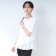 インディヴィ(INDIVI)の【洗える/Tシャツ】ラッセルフリルトップス ホワイト(002)