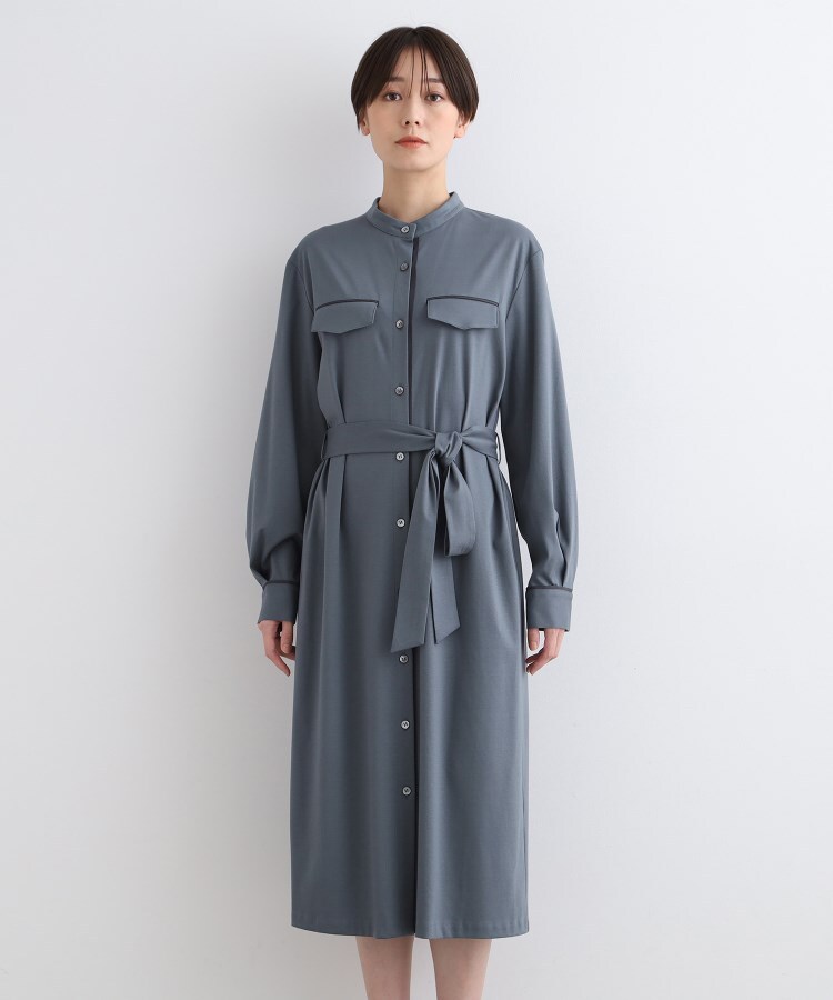 日本製/カットソー】シャツワンピース(マキシ・ロングワンピース 日本製/カットソー】シャツワンピース(マキシ・ロングワンピース