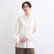 インディヴィ ヴァイ(INDIVI V.A.I)の【日本製／洗える/ウール混】シンプルドレスシャツ ホワイト(002)