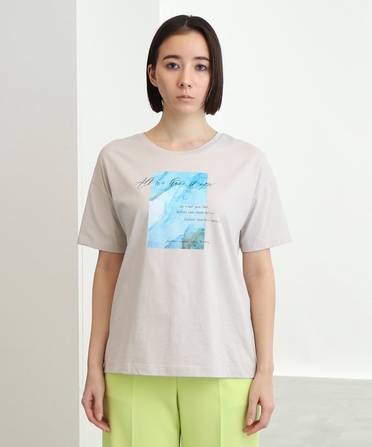 インディヴィ(INDIVI)の【コットン100%/定番/フォトT】カラーアート オリジナルTシャツ2