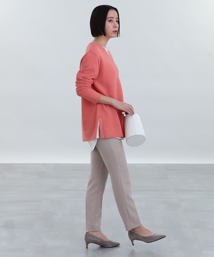 トップス 38(Ｍ)チュニック 薄手 日本製 プルオーバー シンプル 半袖 夏服