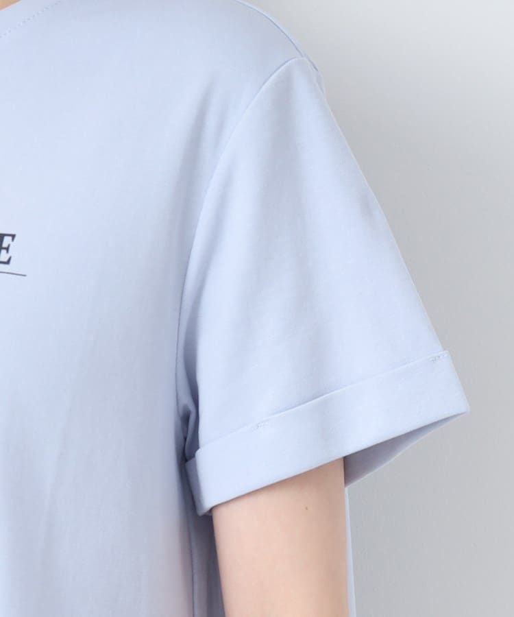 インディヴィ(INDIVI)の【コットン100％/洗える】AラインフレンチロゴTシャツ6