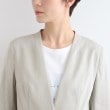 インディヴィ(INDIVI)の【洗える／UVケア／接触冷感／SETUP可能】麻混ノーカラージャケット21