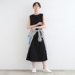 インディヴィ(INDIVI)の【洗える／UVケア／接触冷感／SETUP可能】麻混フィット＆フレアワンピース4