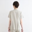 インディヴィ(INDIVI)の【洗える／UVケア／接触冷感／SETUP可能】麻混切り替えデザインブラウス20