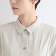 インディヴィ(INDIVI)の【洗える／UVケア／接触冷感／SETUP可能】麻混切り替えデザインブラウス21