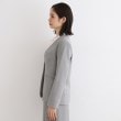 インディヴィ(INDIVI)の【定番スーツ／洗える／メランジ】ウールライクノーカラージャケット15