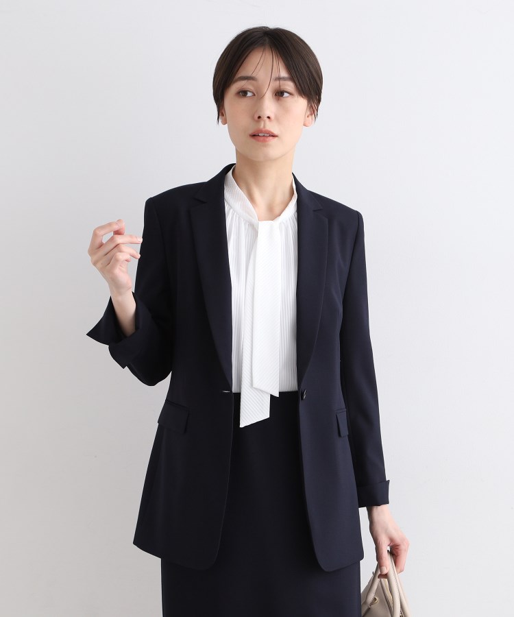 定番スーツ/ウール混】無地テーラードジャケット(ジャケット 定番スーツ/ウール混】無地テーラードジャケット(ジャケット