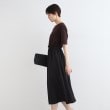 インディヴィ(INDIVI)の【洗える／2ピース見え】Tシャツ＆ボリュームスカート ドッキングワンピース6