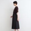 インディヴィ(INDIVI)の【洗える／2ピース見え】Tシャツ＆ボリュームスカート ドッキングワンピース11