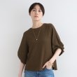 インディヴィ(INDIVI)の【洗える／UVケア／凹凸素材】タックスリーブトップス28