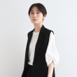 インディヴィ(INDIVI)の【洗える／UVケア／凹凸素材】タックスリーブトップス ホワイト(001)