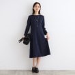 インディヴィ(INDIVI)の【定番スーツ／ジャージ素材／スタイルアップ】フィット＆フレアワンピース6