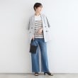 インディヴィ(INDIVI)の【洗える／ボーダー柄／日本製】アシメデザインTシャツ12