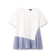 インディヴィ(INDIVI)の【洗える／ストライプ柄】レイヤード風Tシャツ1