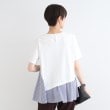 インディヴィ(INDIVI)の【洗える／ストライプ柄】レイヤード風Tシャツ11