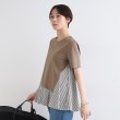 インディヴィ(INDIVI)の【洗える／ストライプ柄】レイヤード風Tシャツ6