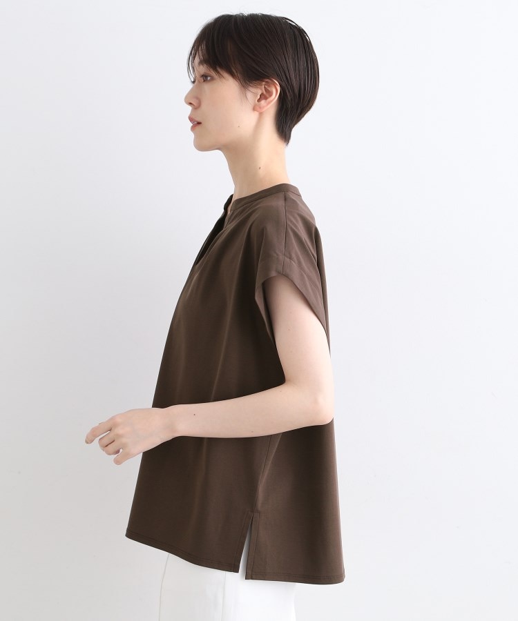 インディヴィ(INDIVI)の【洗える】スキッパージャージトップス15